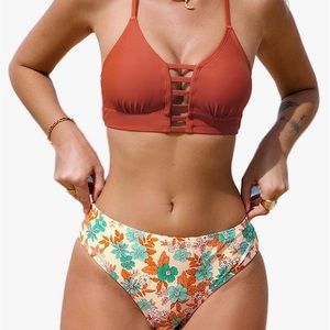 Cupshe floral print bikini